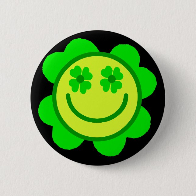 Lucky 2 Inch Round Button (Front)
