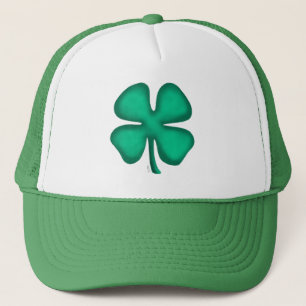 Lucky 4 feuilles irlandais casquette vert Clover