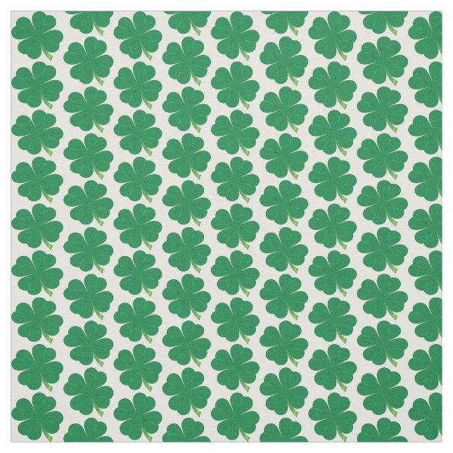 Lucky 4 Leaf Clover Fabric (Swatch)