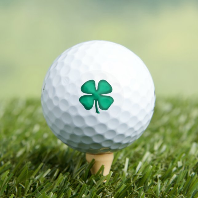 Lucky 4 Leaf Irish Clover Bridgestone balles de go (T-shirt Insitu)