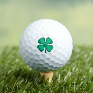 Lucky 4 Leaf Irish Clover Bridgestone golf balls