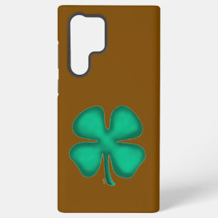 Lucky 4 Leaf Irish Clover brown S22 Ult phone case