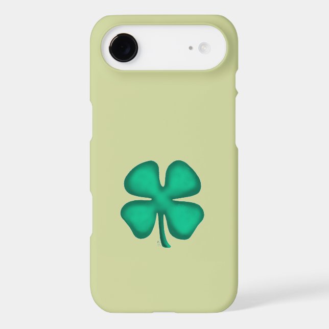 Lucky 4 Leaf Irish Clover green iPhone 17 Air case (Back)