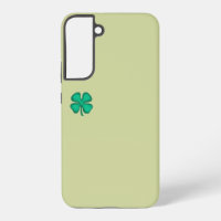 Lucky 4 Leaf Irish Clover green S22Plus phone case