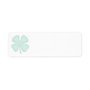Lucky 4 Leaf Irish Clover return address labels w