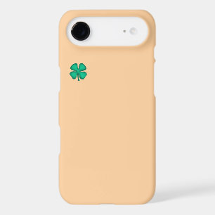 Lucky 4 Leaf Irish Clover tan iPhone 17 Air case