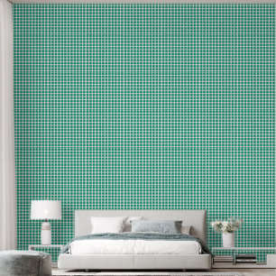 Lucky 4 Leaf Irish Clover textured vinyl wallpaper