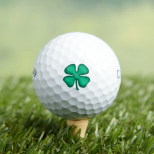 Lucky 4 Leaf Irish Clover Warbird golf balls