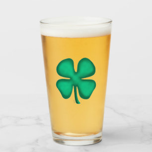 Lucky 4 Leaf Irlandais Clover Collins verre tumble