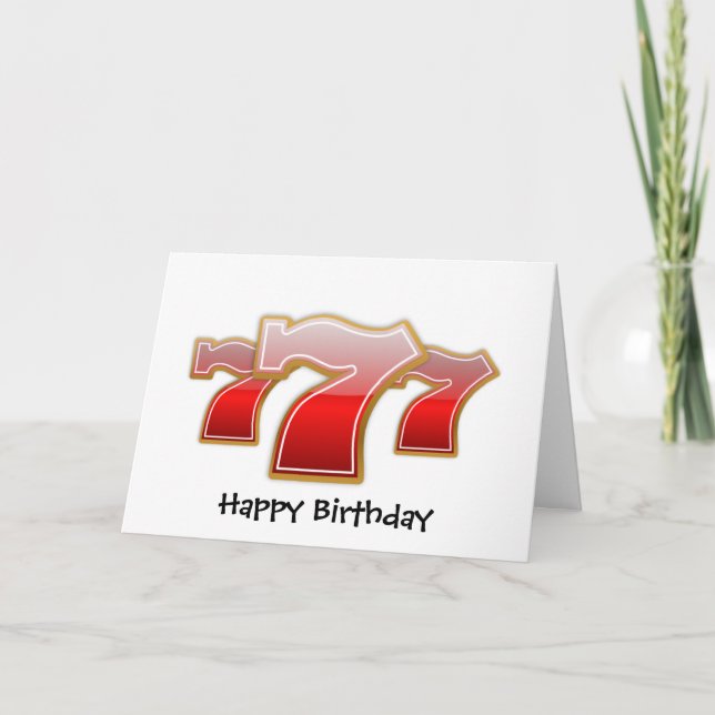 Lucky 7 card (Front)