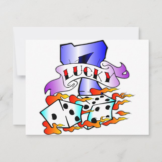 Lucky 7 w/ Dice (Front)