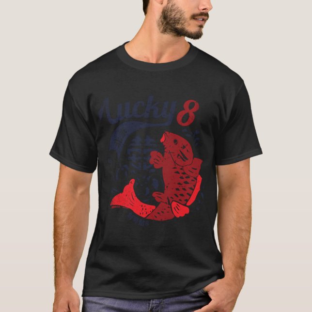 Lucky 8 Fish T-Shirt (Front)