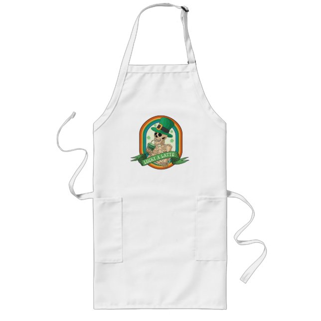 Lucky A Latte Long Apron (Front)