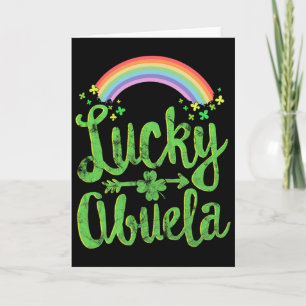 Lucky Abuela Family St Patricks Day Grandma Mother Card