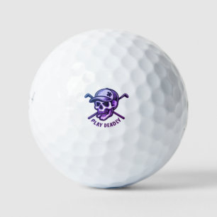Lucky Ace Skull Custom Golf Ball Design