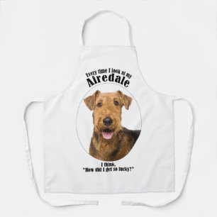 Lucky Airedale Apron