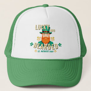 Lucky and Bearded St. Patrick’s Day Leprechaun Trucker Hat