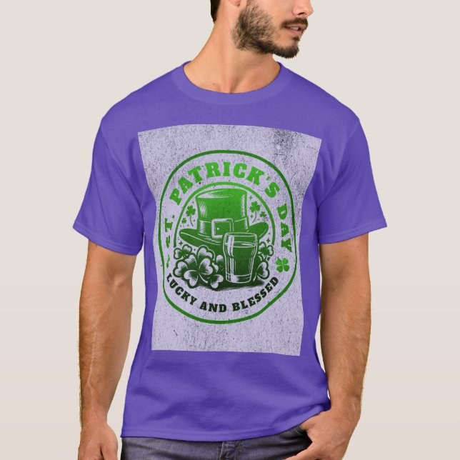 Lucky And Blessed T-Shirt (Front)