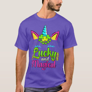 Lucky And Magical Unicorn St Patricks Shenanigans  T-Shirt