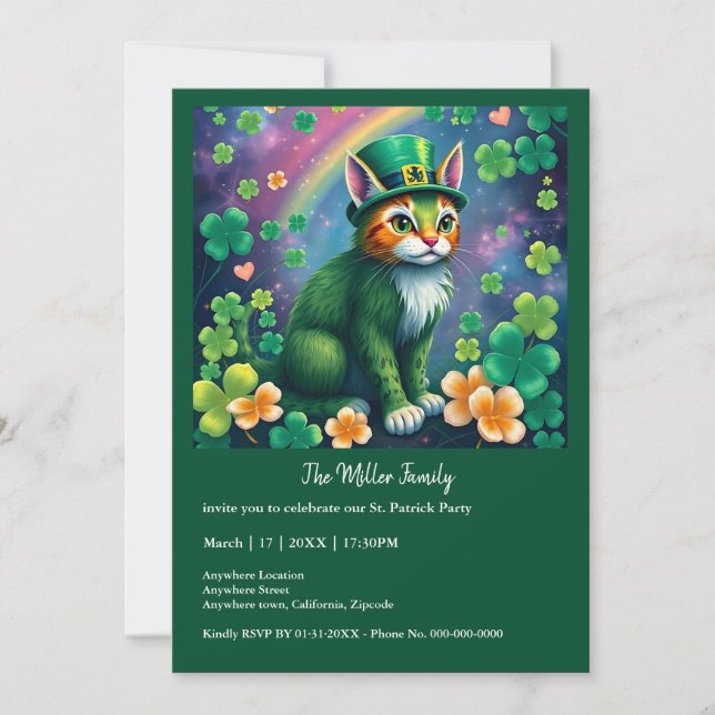Lucky Animals in Disguise - St. Patrick’s Day Fun Invitation (Front)