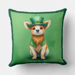 Lucky Animals in Disguise - St. Patrick’s Day Fun Throw Pillow