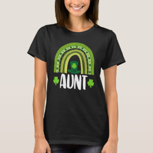 Lucky Aunty Women St Patrick's Day Rainbow Love 1 T-Shirt