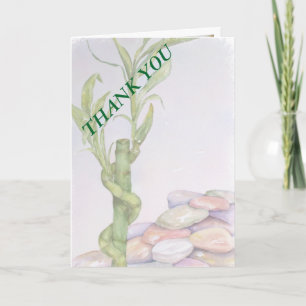 LUCKY BAMBOO CARTE DE REMERCIEMENTS
