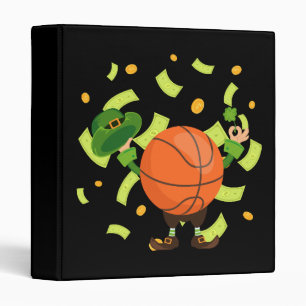 Lucky Basketball Happy Patrick's Day Binder