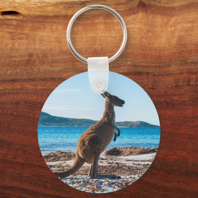 Lucky Bay Kangaroo Joey Keychain (Back)