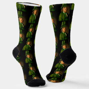 Lucky Ben Franklin St. Patrick's Day Socks