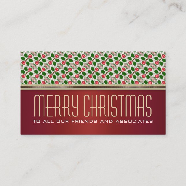 Lucky Berry Motif | Mini cartes de voeux de vacanc (Devant)