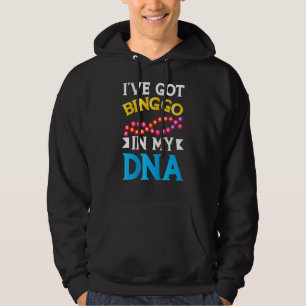 Lucky Bingo Game Bingo Dna Caller Card Player Appa Hoodie