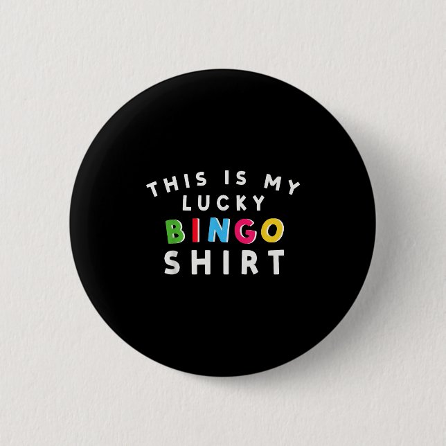 Lucky Bingo Player  2 Inch Round Button (Front)