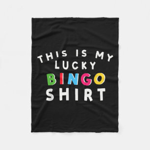 Lucky Bingo Player Fleece Blanket