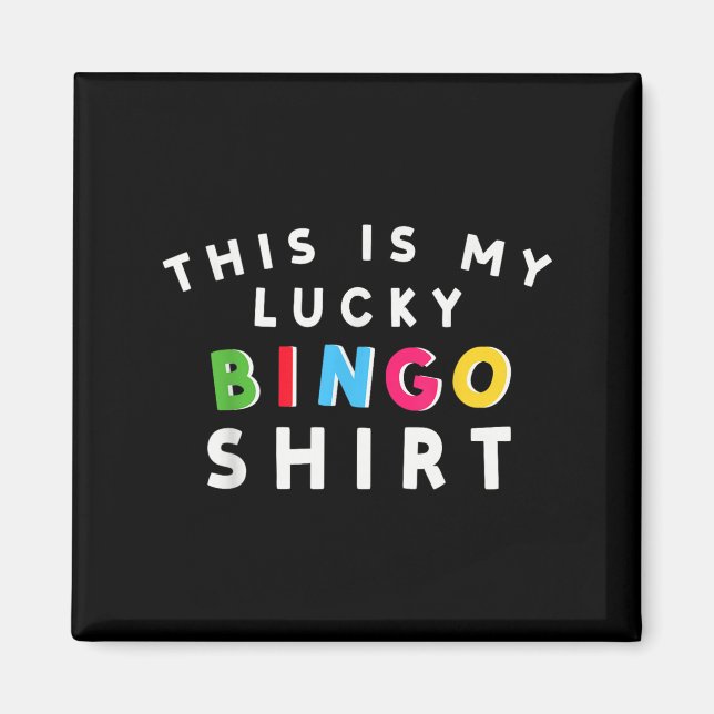 Lucky Bingo Player  Magnet (Front)