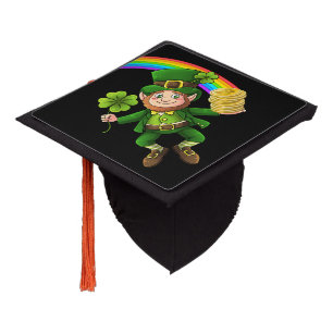 Lucky Bitcoin Leprechaun Graduation Cap Topper