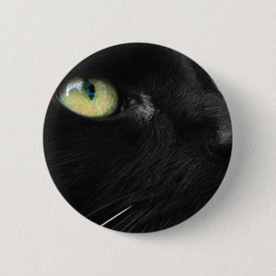 Lucky Black Cat 2 Inch Round Button