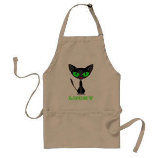 Lucky Black Cat Apron / Smock