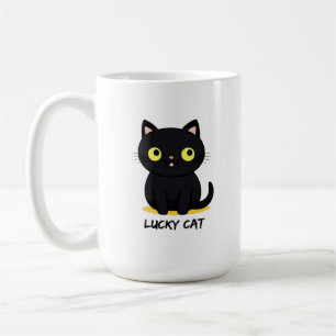 Lucky Black Cat Coffee Mug