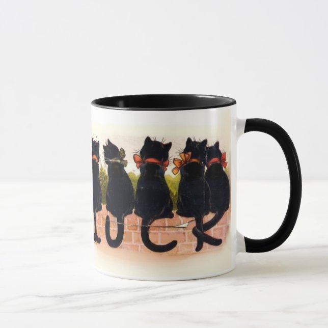 Lucky Black Cats Mug (Right)
