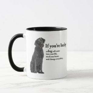 Lucky Black Lab Mug