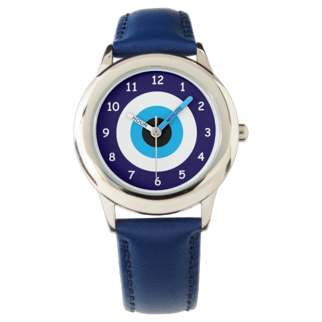 Lucky blue Evil OE symbole enfant montre (devant)