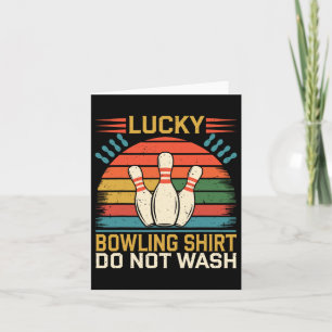 Lucky Bowling Funny Bowling Card