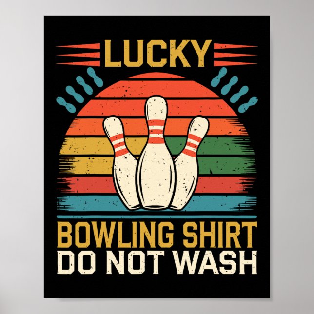 Lucky Bowling Funny Bowling  Poster (Front)