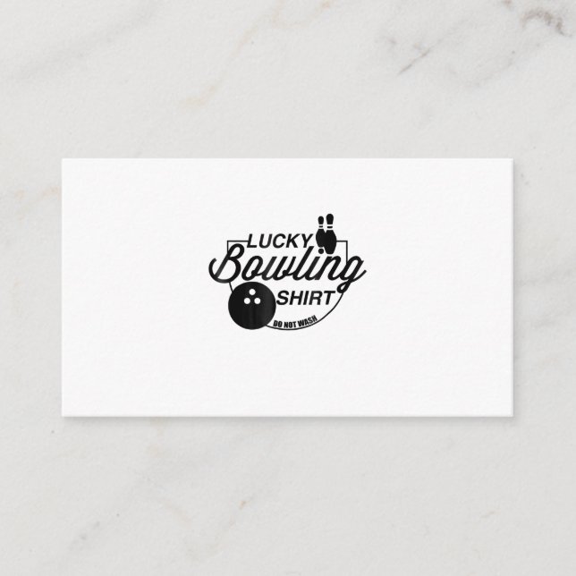 lucky bowling funny gift  bowlers enclosure card (Front)