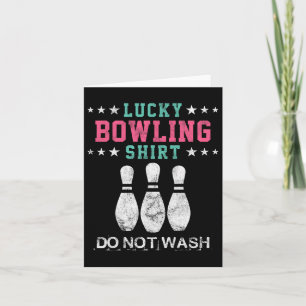 Lucky Bowling Gift For Women Wife Mom Or Girls  Card