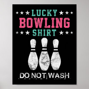 Lucky Bowling Gift For Women Wife Mom Or Girls Poster