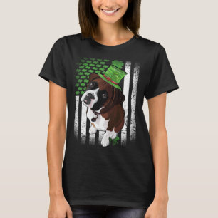 Lucky Boxer Dog St Patrick s Day T-Shirt