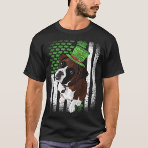 Lucky Boxer Dog St Patrick s Day T-Shirt