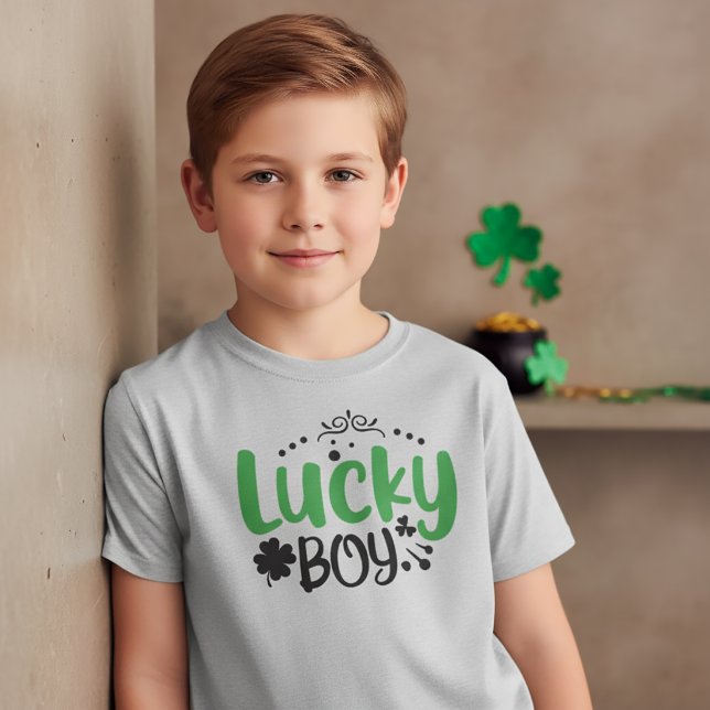 Lucky Boy St Patrick T-Shirt for Kids (Creator Uploaded)